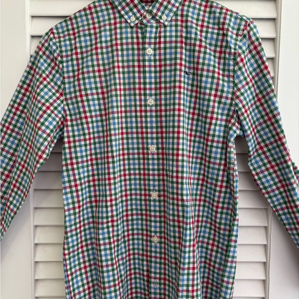 Boys Vineyard Vines plaid dress shirt